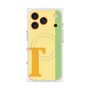 プレミアムスクエアケース with MagSafe［ オリジナル - initial color line - T yellow ］