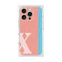 プレミアムスクエアケース with MagSafe［ オリジナル - initial color line - X pink ］