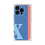 プレミアムスクエアケース with MagSafe［ オリジナル - initial color line - X blue ］