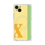 プレミアムスクエアケース with MagSafe［ オリジナル - initial color line - X yellow ］