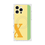 プレミアムスクエアケース with MagSafe［ オリジナル - initial color line - X yellow ］