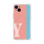 プレミアムスクエアケース with MagSafe［ オリジナル - initial color line - Y pink ］