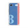 プレミアムスクエアケース with MagSafe［ オリジナル - initial color line - B blue ］