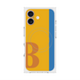 プレミアムスクエアケース with MagSafe［ オリジナル - initial color line - B orange ］