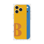 プレミアムスクエアケース with MagSafe［ オリジナル - initial color line - B orange ］