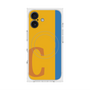 プレミアムスクエアケース with MagSafe［ オリジナル - initial color line - C orange ］