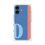 プレミアムスクエアケース with MagSafe［ オリジナル - initial color line - D blue ］