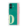 プレミアムスクエアケース with MagSafe［ オリジナル - initial color line - D green ］
