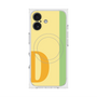 プレミアムスクエアケース with MagSafe［ オリジナル - initial color line - D yellow ］