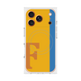 プレミアムスクエアケース with MagSafe［ オリジナル - initial color line - F orange ］