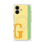 プレミアムスクエアケース with MagSafe［ オリジナル - initial color line - G yellow ］