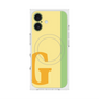 プレミアムスクエアケース with MagSafe［ オリジナル - initial color line - G yellow ］