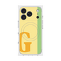 プレミアムスクエアケース with MagSafe［ オリジナル - initial color line - G yellow ］