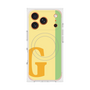 プレミアムスクエアケース with MagSafe［ オリジナル - initial color line - G yellow ］