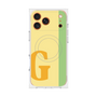 プレミアムスクエアケース with MagSafe［ オリジナル - initial color line - G yellow ］