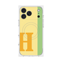 プレミアムスクエアケース with MagSafe［ オリジナル - initial color line - H yellow ］