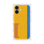 プレミアムスクエアケース with MagSafe［ オリジナル - initial color line - I orange ］