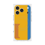 プレミアムスクエアケース with MagSafe［ オリジナル - initial color line - I orange ］