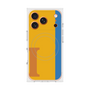 プレミアムスクエアケース with MagSafe［ オリジナル - initial color line - I orange ］