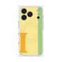 プレミアムスクエアケース with MagSafe［ オリジナル - initial color line - I yellow ］