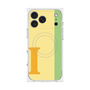 プレミアムスクエアケース with MagSafe［ オリジナル - initial color line - I yellow ］