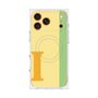 プレミアムスクエアケース with MagSafe［ オリジナル - initial color line - I yellow ］