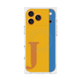 プレミアムスクエアケース with MagSafe［ オリジナル - initial color line - J orange ］