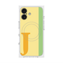 プレミアムスクエアケース with MagSafe［ オリジナル - initial color line - J yellow ］