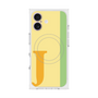 プレミアムスクエアケース with MagSafe［ オリジナル - initial color line - J yellow ］