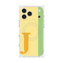 プレミアムスクエアケース with MagSafe［ オリジナル - initial color line - J yellow ］