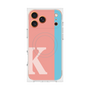 プレミアムスクエアケース with MagSafe［ オリジナル - initial color line - K pink ］