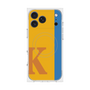 プレミアムスクエアケース with MagSafe［ オリジナル - initial color line - K orange ］