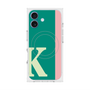 プレミアムスクエアケース with MagSafe［ オリジナル - initial color line - K green ］