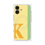 プレミアムスクエアケース with MagSafe［ オリジナル - initial color line - K yellow ］