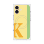 プレミアムスクエアケース with MagSafe［ オリジナル - initial color line - K yellow ］