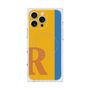 プレミアムスクエアケース with MagSafe［ オリジナル - initial color line - R orange ］