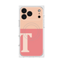 プレミアムスクエアケース with MagSafe［ オリジナル - initial two tone - T pink ］