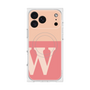 プレミアムスクエアケース with MagSafe［ オリジナル - initial two tone - W pink ］