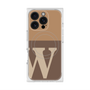 プレミアムスクエアケース with MagSafe［ オリジナル - initial two tone - W brown ］