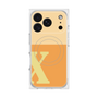 プレミアムスクエアケース with MagSafe［ オリジナル - initial two tone - X orange ］