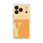 プレミアムスクエアケース with MagSafe［ オリジナル - initial two tone - Y orange ］