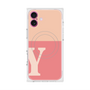 プレミアムスクエアケース with MagSafe［ オリジナル - initial two tone - Y pink ］