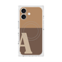 プレミアムスクエアケース with MagSafe［ オリジナル - initial two tone - A brown ］