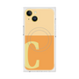 プレミアムスクエアケース with MagSafe［ オリジナル - initial two tone - C orange ］