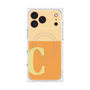 プレミアムスクエアケース with MagSafe［ オリジナル - initial two tone - C orange ］