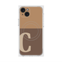 プレミアムスクエアケース with MagSafe［ オリジナル - initial two tone - C brown ］