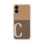 プレミアムスクエアケース with MagSafe［ オリジナル - initial two tone - C brown ］