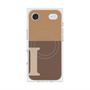 プレミアムスクエアケース with MagSafe［ オリジナル - initial two tone - I brown ］