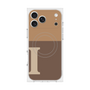 プレミアムスクエアケース with MagSafe［ オリジナル - initial two tone - I brown ］