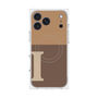 プレミアムスクエアケース with MagSafe［ オリジナル - initial two tone - I brown ］